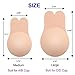 MITALOO Women Invisible Lift Nipplecovers Self Adhesive Strapless Backless Sticky Bra Beige