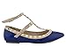 Wild Diva Pippa New Women Pyramid Studded Sandal Ballet Flat Pointy Toe Trends SNJ Shoes