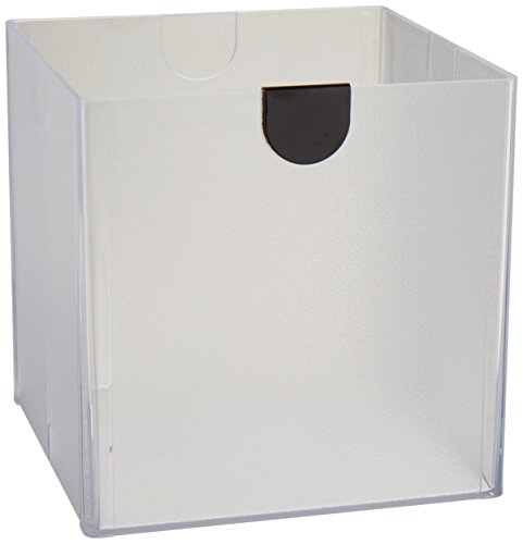 Deflecto Stackable Open Cube Organizer, Desk and Craft Organizer, Clear, 6" W x 6" H x 6" D (350401CR)