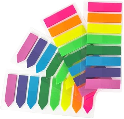800 Pièces Marqueur de Page Feuillets, 8 Couleurs