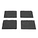 Boska Holland Monaco Collection 4-Inch by 4-Inch Slate Coaster, Set of 4