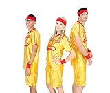 Dodgeball Average Joe's Adult Yellow Jersey Costume Set (Adult Medium)