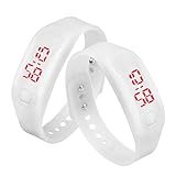 Malltop LED Watch, Unisex Silicone Bracelet Water Resistant Running Sports Wrist Watch