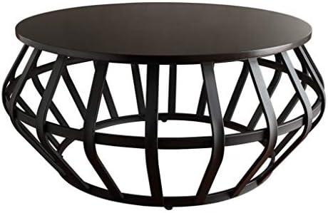 Coffee Tables Coffee Table Simple Solid Wood Round Coffee Table Sofa Creative Personality Coffee Table Color Black Size 80 45cm Buy Online At Best Price In Uae Amazon Ae