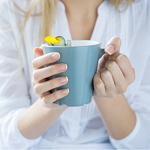 Tilevo Tea Infuser Set of 5 - The Cute Loose Leaf Silicone Tea Steeper Ball Strainer Diffuser with Gift Box - Includes Animal Monkey Platypus Elephant Squirrel and Shark