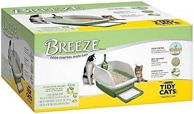 Tidy Cats Cat Litter, Breeze, Litter Box Kit System, 1 Kit, New,