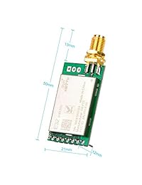 Gowoops SX1276 LoRa Radio Inalámbrico 915 MHz Módulo Serial UART LoRaWAN Receptor Transmisor + 915 Mhz 3dBi SMA Antena, Compatible con Arduino STM32 51 Microcomputador de un solo chip