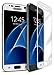 Bastex Fenix Samsung Galaxy S7 9-H Premium Tempered Glass Screen Protector, Full Screen Coverage, High Definition, Clear Transparency, Anti-Bubble Shield with White Faceplate for Samsung Galaxy S7