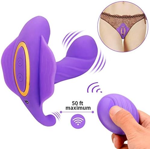 YTDHO Hot Sale 10 Modes Women Butterfly Vibr and Ating Wearable USB Charged Wireless Remote Control Butterfly Vib-e and rator Toys,Privacy
