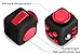 Vortex Spinners Prime Fidget Toy Set Of Upgraded Black High Speed Hand Spinner Toy And Black Soft Touch Fidget Cube In Premium Gift Box, 1-4 Min of Spin Time, Black