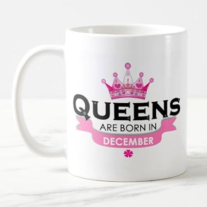 Exciting Lives December Queen Mug - Birthday Mug For Wife Girlfriend Sister Mothers
