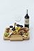 Sakranco Cheese Board Tray With Slide Out Drawer & Cutlery Set (Knife, Spreader, Fork & Shaver) |BONUS Complimentary 4 Slate Markers & 2 Pens | 100% Natural Bamboo Platter For Crackers, Fruit, Meat ..
