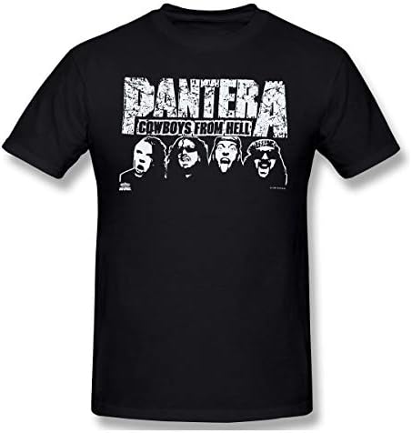 JENNIFERHARRISON Pantera - Cowboys from Hell MenĂ¢â‚¬s Fashion Short Sleeve T-Shirts Black