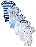 Gerber Baby-Boys Variety Onesies Brand Bodysuits, Transportation, 3-6 Months (Pack of 5)