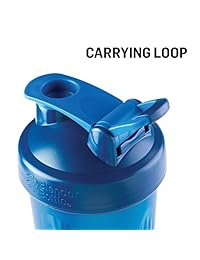 Paquete de 2 botellas mezcladoras clásicas Blender Bottle, con presilla en la parte superior, de 28 onzas (los colores pueden variar), 28 pz, paquete de 2, azul marino (Moss and Navy)