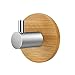 VISEN adhesive wall hanger towel hook for clothes coat hat key bath and headphones (Pack of 4 Hooks)