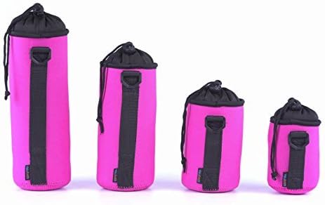 Valufoto Neoprene Lens Pouch Pink 4 in 1