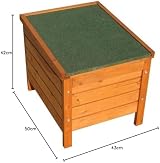 BUNNY BUSINESS Hide House Rabbit Guinea Pig Cat 50x42x43cm Red view 6
