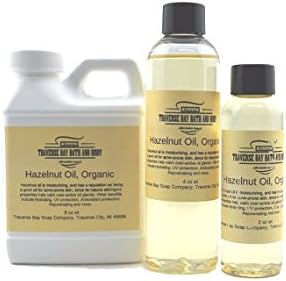 Hazelnut oil , 4 oz , Safety sealed container. Soap making, lotion, creams, bath, beauty.
