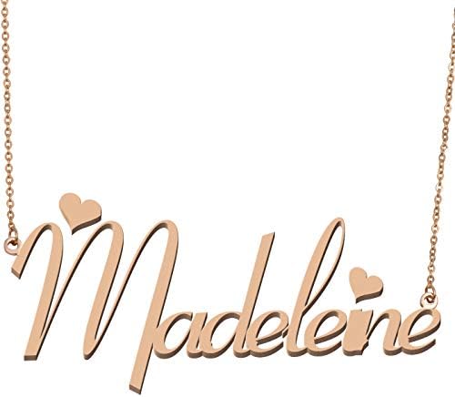 Aoloshow Customized Custom Name Necklace Personalized - Custom Made Any Name Necklace Initial Monogrammed Gift for Womens Girls