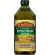 Pompeian Robust Extra Virgin Olive Oil, First Cold Pressed, Full-Bodied Flavor, Perfect for Salad...