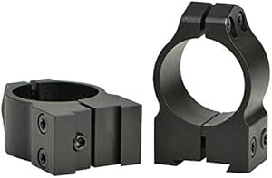 Warne 1B1M 1 inch CZ 527 Fixed Medium Matte Rings