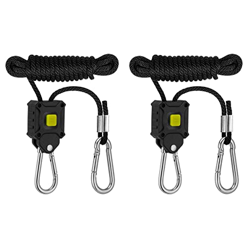 2 Pcs Ratchet Rope Hangers Adjustable For Grow Light Fixtures Plant