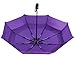 Fidus Compact Windproof Vented Automatic Travel Umbrella With Double Canopy - Large Lightweight Folding Car Golf Umbrella for Women Men Kids-purple