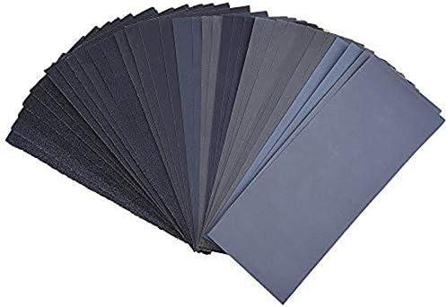 BAISDY 24pcs Wet Dry Sandpaper, 9 x 11 Inch Assorted Jamaica BAISDY 24pcs Wet Dry Sandpaper, 9 x 11 Inch Assorted Jamaica
