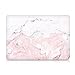 Compatible with MacBook Pro 13 Case 2018 2017 2016 Release A1989/A1706/A1708, iCasso Hard Case Shell Cover and Keyboard Cover -Pink Marble
