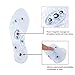 [2 Pairs ]Massaging Insoles,HQXING(Haiqi) Acupressure Magnetic Massage Foot Therapy Reflexology Pain Relief Shoe Insoles Washable and Cutable (Transparent and Blue)thumb 2