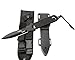 Black Scuba Diving Knife – Tactical Sharp knives with 2 Edge Line Cutter,2 Sheaths,Sawing Edge and 2 Pairs Leg Strap for Dive,Hunting,Survival,Rescue.