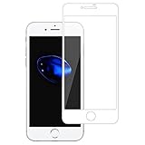 iPhone 7 Plus Screen Protector,IVGUI 0.26mm [Scratch Proof] [Ultra Clear] [High Definition][Easy to Install] 3D Full Coverage Tempered Glass Screen Protection Film 5.5 inch White