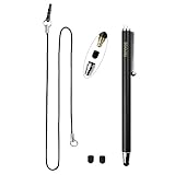 iKross Full Size Touch Screen Stylus Pen with 2 Replaceable Tips & 3.5mm Adapter Plug Lanyards for Samsung Galaxy S7 S6/ S6 Edge Smartphone, Samsung Galaxy Tab A/ Tab 4 NOOK Tablet (Black)