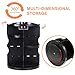 360 Rotation Makeup Organizer, sanipoe Round Bathroom Storage Tower Cosmetics Shelf Adjustable Vanity Rack Countertop Ondisplay Case Stand, Black