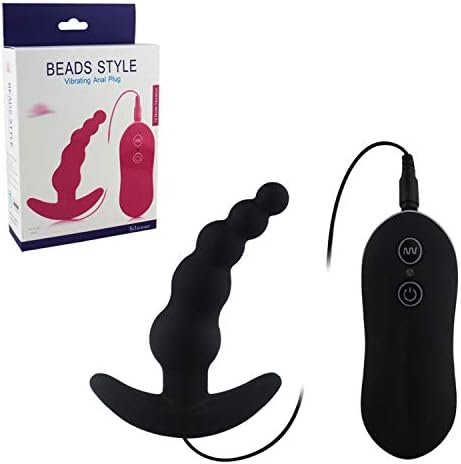 PANEW Masturbation Vibration bar Massage Sex Products Vibrating Anal Plug Butt Plug Waterproof 10 Mode Silicone Anal Vibrator Prostate Men Anal Adult Sex Toys for Women,China,Black with Box