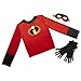 The Incredibles 2 Incredibles Dress up Set-Shirt with Logo, Gloves & Eye Mask