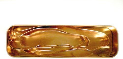 Global Decor Race Car Cookie Cutter Set in Round Copper-Plated Container by Global Dcor