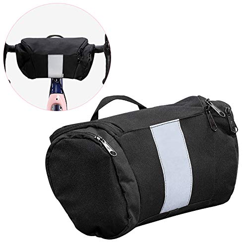 Shentesel Bike Handlebar Bag Cycling Bicycle Portable Large Capacity Waterproof Reflective – Black