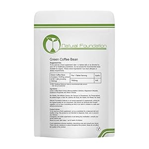 Green Coffee Bean Extract 7,000mg High Strength Tablets Healthy, Slimming, Ageing, Weight Loss & Control, Antioxidant, Energy & Body Tissue | Natural Foundation Supplements (1000 Tablets)