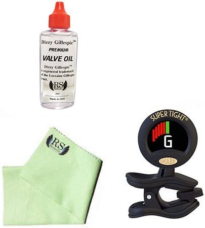 Baritone Tuner Pack - Snark SN8 All Instrument Tuner/Metronome Includes Bonus RS Berkeley Baritone Cleaning Cloth &amp; Dizzy Gillespie Valve Oil 
