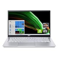 Acer Swift X SFX14-41G-R1S6 Creator Laptop | 14” Full HD 100% sRGB | AMD Ryzen 7 5800U | NVIDIA RTX 3050Ti Laptop GPU | 16GB LPDDR4X | 512GB SSD | Wi-Fi 6 | Backlit KB | Amazon Alexa | Windows 10 Home