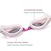 SIXBOX Swim Goggles Leak Free Anti UV Lens Adjustable Shoulder Strap Triathlon Swimming Goggles Anti Fog Nose Clip, Ear Adult Male, Female, Kids,Youth(Pink)