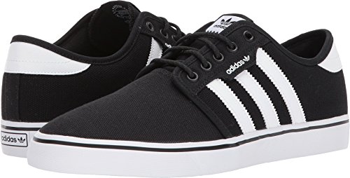 adidas Skateboarding  Men's Seeley Black/Black/Footwear White Canvas 10 D US