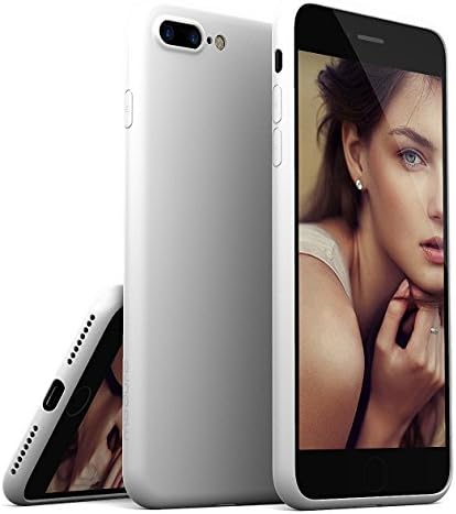 iPhone 7 Plus Case, Moduro [MINIMALIST SERIES] Full Coverage Ultra Thin [1.0mm] Slim Fit TPU Case for iPhone 7 Plus (Matte White)