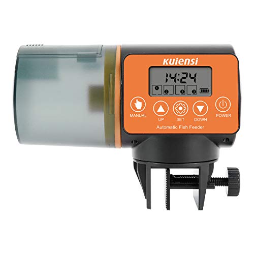 KUIENSI Automatic Fish Feeder, Vacation Fish Food Dispenser for Aquariums with Moisture-Proof System, Accurate Feeding Suitable for Granulated Flakes and Other Fish Foods - Thumbnail 7
