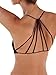 Toraway Underwear, Cross Strap Padded Bra Crop Tops Vest Bustier Beach Tank Tops (Black)