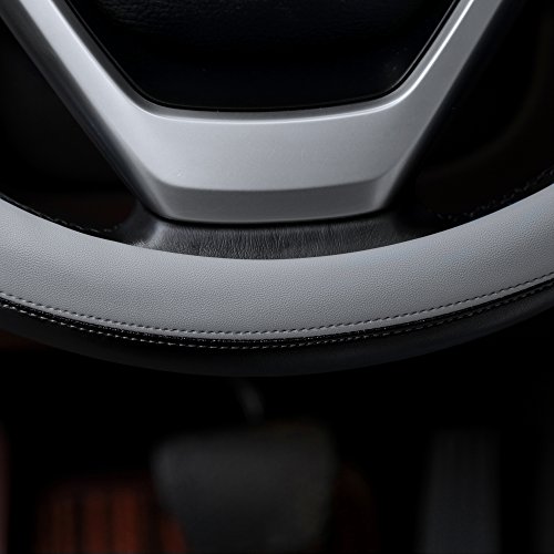 6 Valleycomfy+Microfiber+Leather+Steering+Universal