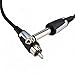 EZTAT2 6FT Master Pro Tattoo Clip Cord RCA Connector Black for Rotary Cartridge Machines