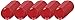 Big Party Pack Plastic Plates | Apple Red | 50 Pcs.